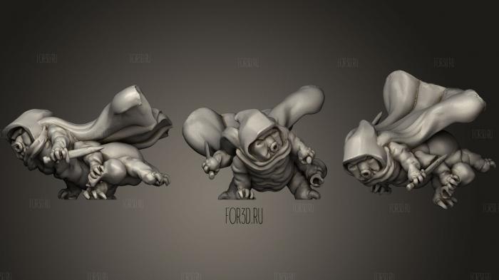 Mossfolk Rogue 3d stl for CNC